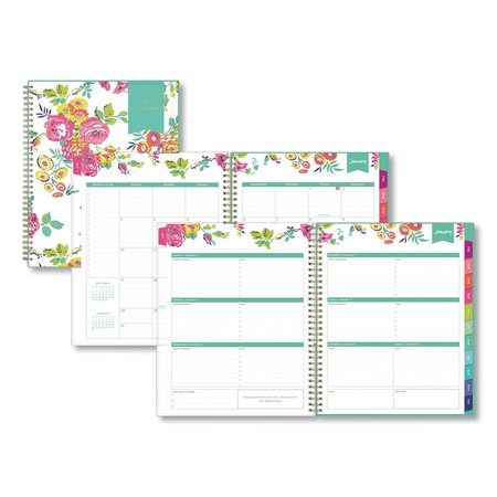 BLUE SKY Day Designer CYO Weekly/Monthly Planner, 11 x 8.5, White/Floral, 2020 BLS103618